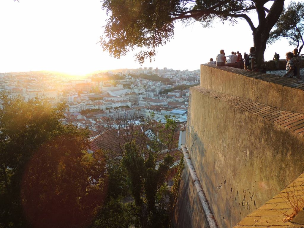 Atardecer en el Castelo de São Jorge